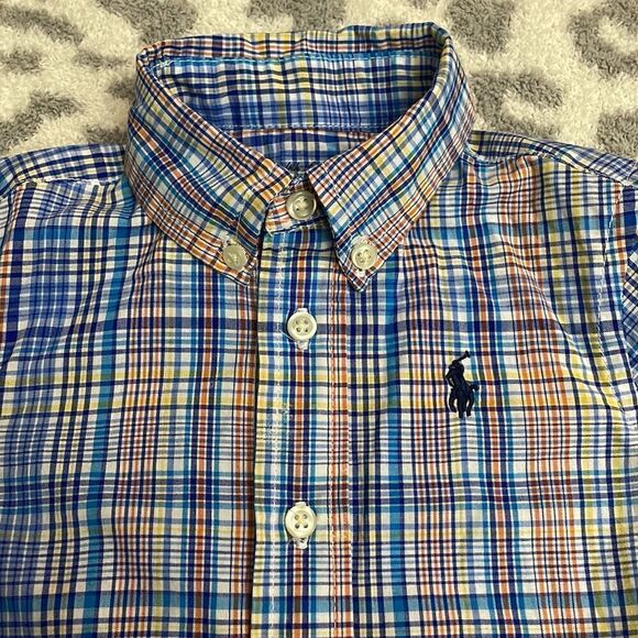 👼 Baby Boy Ralph Lauren Button Down Shirt 9 Months - Picture 2 of 4